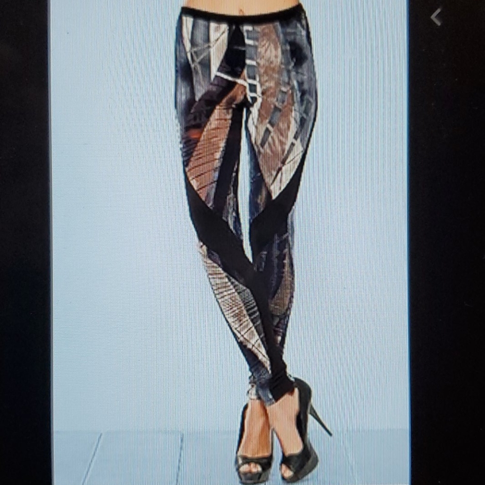 Modern Multiprint Leggings Sz L